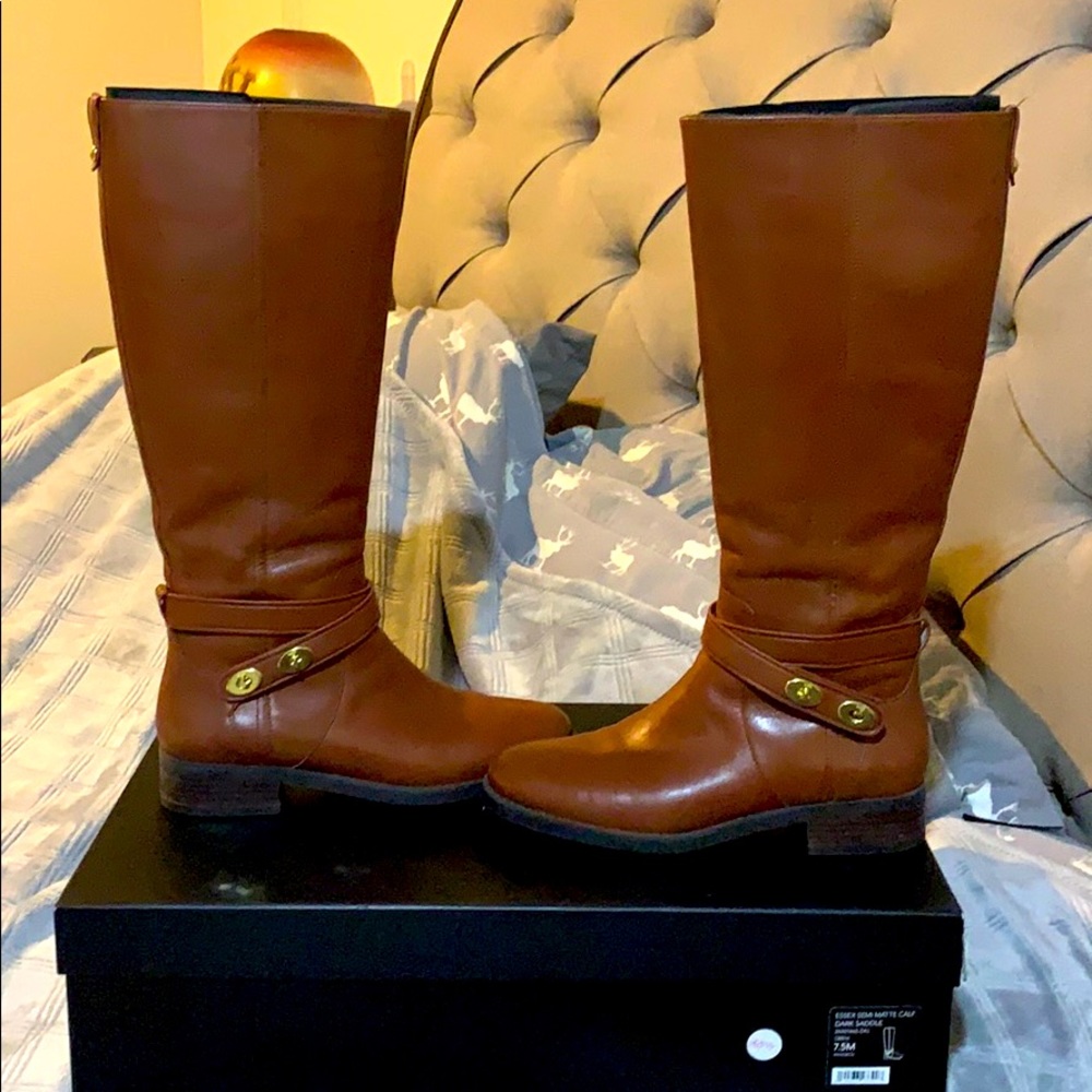 Coach Essex matte calf boots